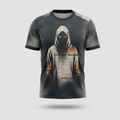 Vintage Gothic Newspaper Phantom Aop Tshirt
