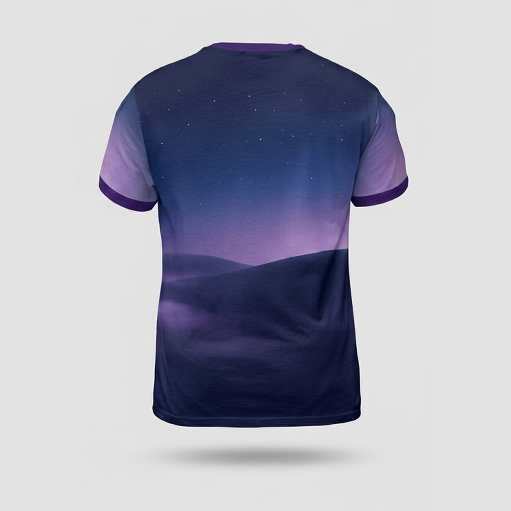 Surreal Moonlit Glowing Pumpkin Patch Aop Tshirt