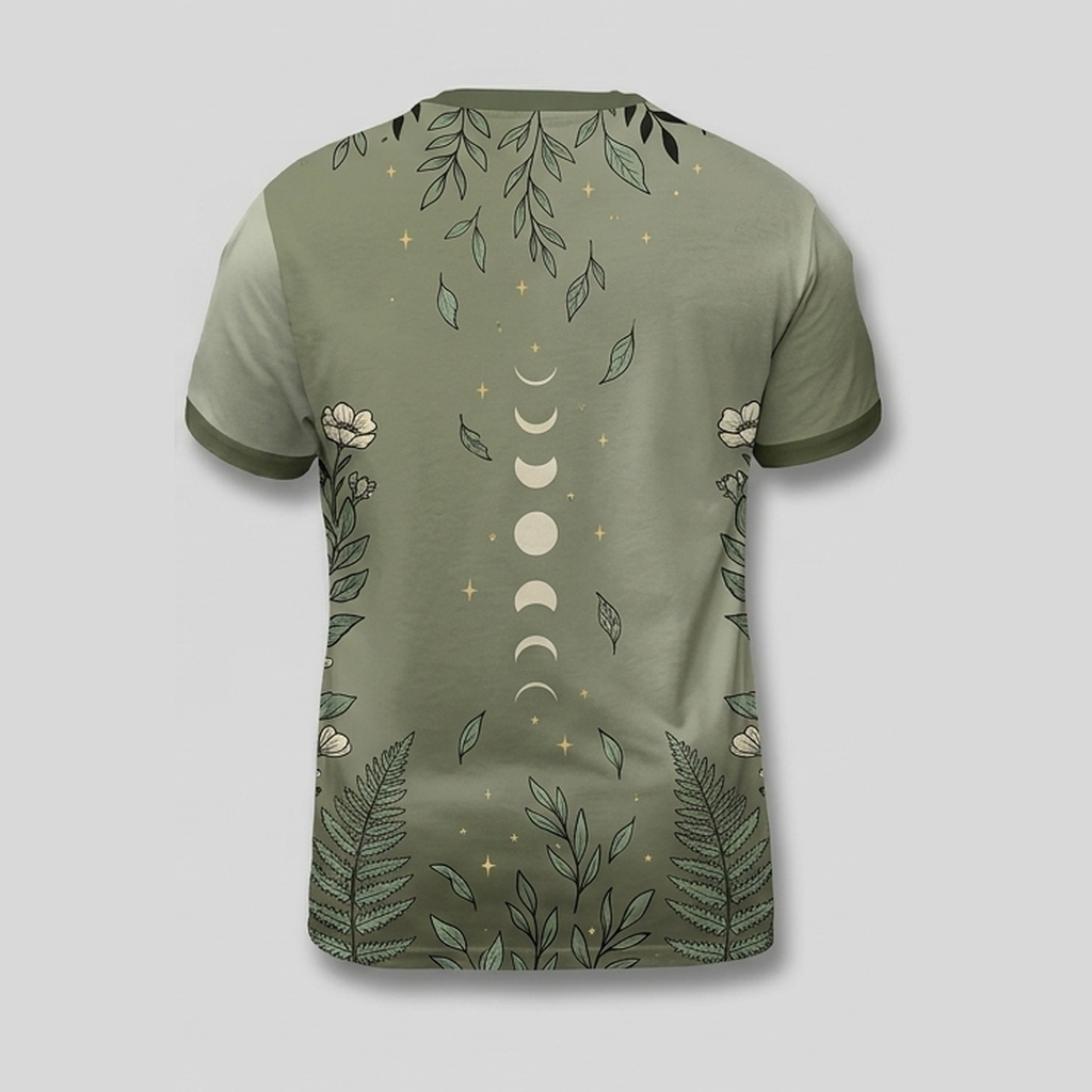Gothic Skeleton Floral Botanical Aop Tshirt