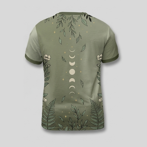 Gothic Skeleton Floral Botanical Aop Tshirt