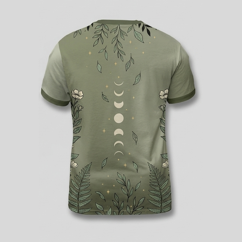 Gothic Skeleton Floral Botanical Aop Tshirt