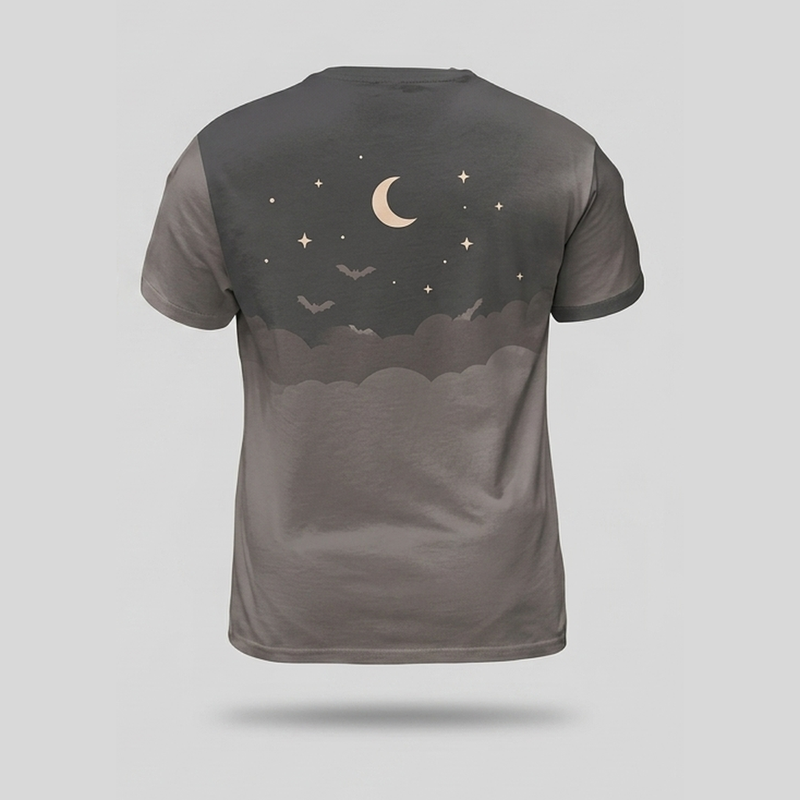 Retro Bookworm Ghost Reading Vintage Aop Tshirt