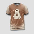 Vintage Iced Coffee Ghost Cold Brew Aop Tshirt