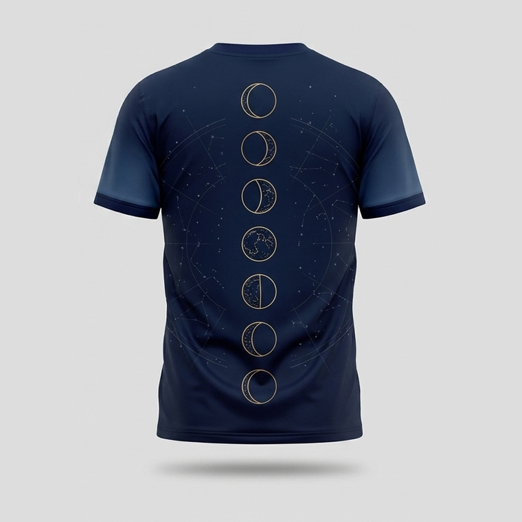 Mystical Celestial Black Cat Tarot Aop Tshirt