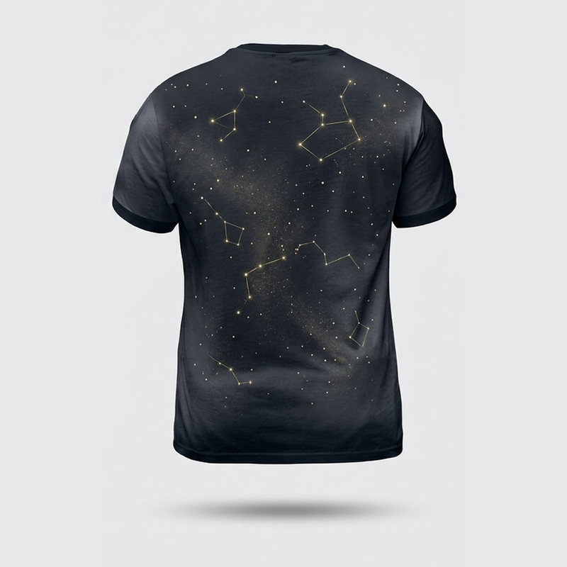 Mystic Celestial Skeleton Hands Tarot Aop Tshirt