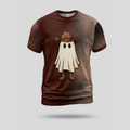 Vintage Western Cowboy Ghost Hat Aop Tshirt