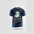 Retro Spooky 90s Cassette Mixtape Ghost Aop Tshirt